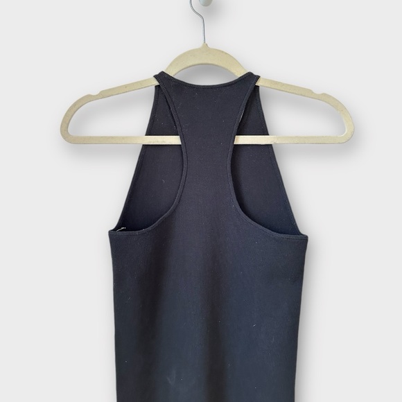 A.L.C. Midi Dress – Marc Rib Knit Racerback Black Size S - Picture 4 of 8